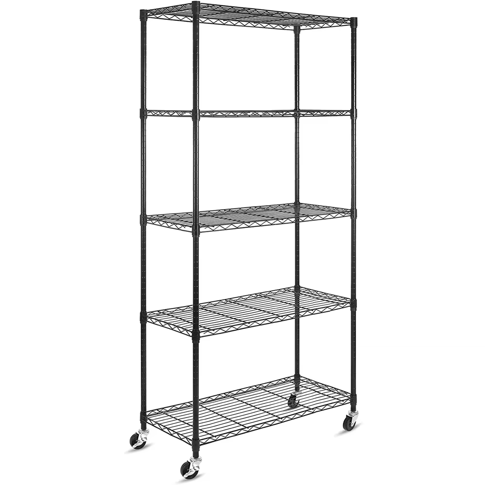 Heavy Duty Steel Adjustable Height Commercial Shelves with a Load-bearing Capacity of 250KG Are Suitable for Warehouse Storage