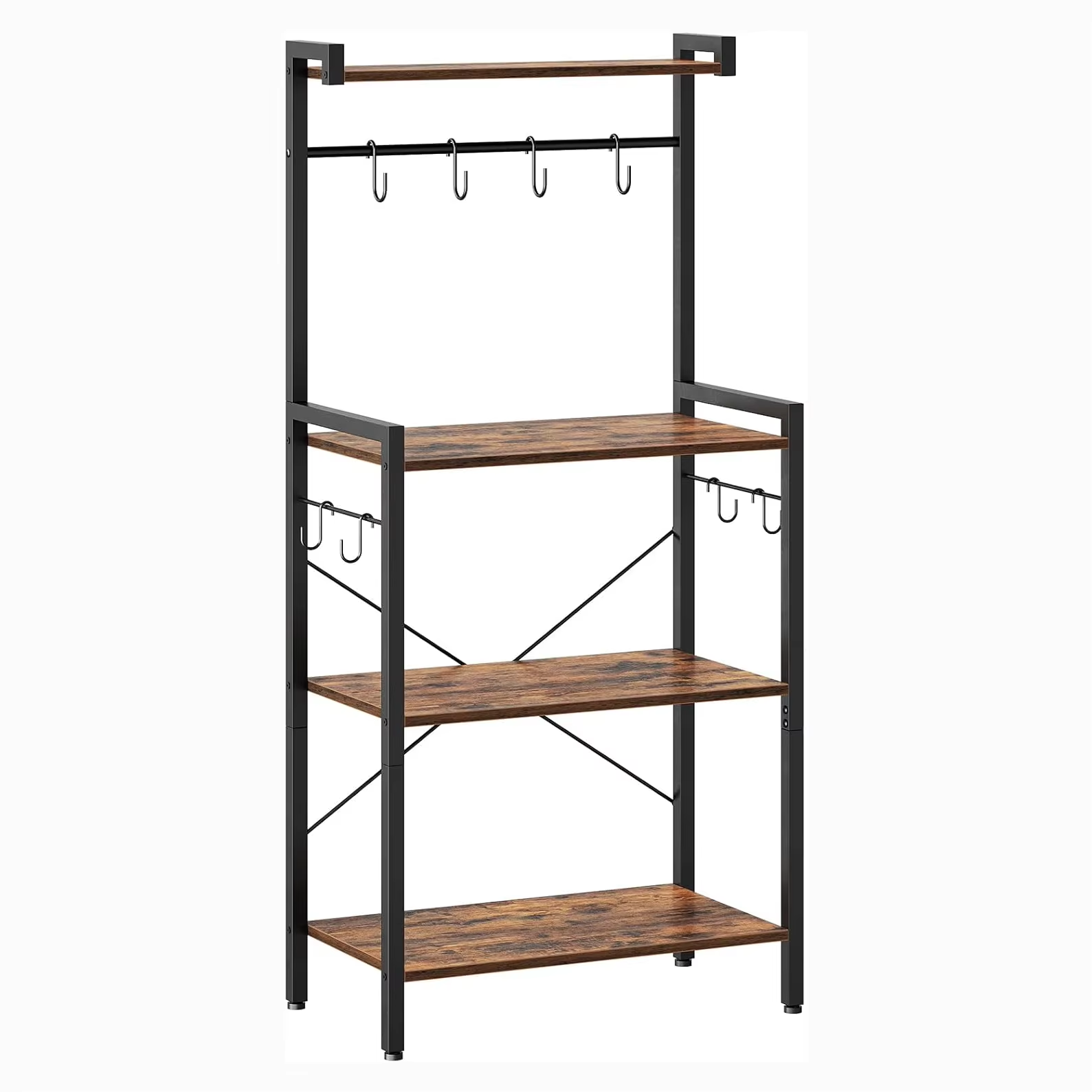 Heavy Duty Stainless Steel Kitchen Shelf with 6-Level Height Adjustment 150kg Load Capacity for Microwave & Oven