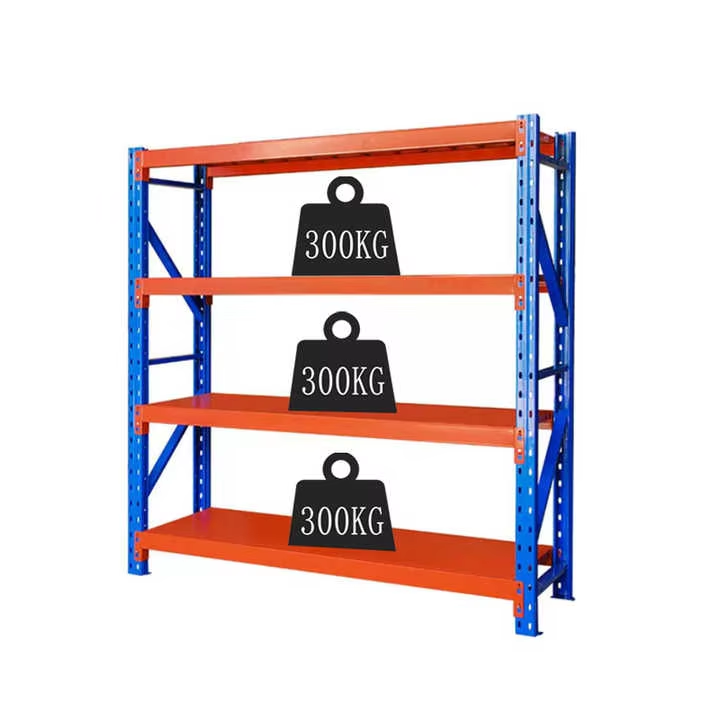 Heavy Duty Steel Shelves Used for Industrial Warehouse Storage Are Very Suitable for Home Decoration and Storage