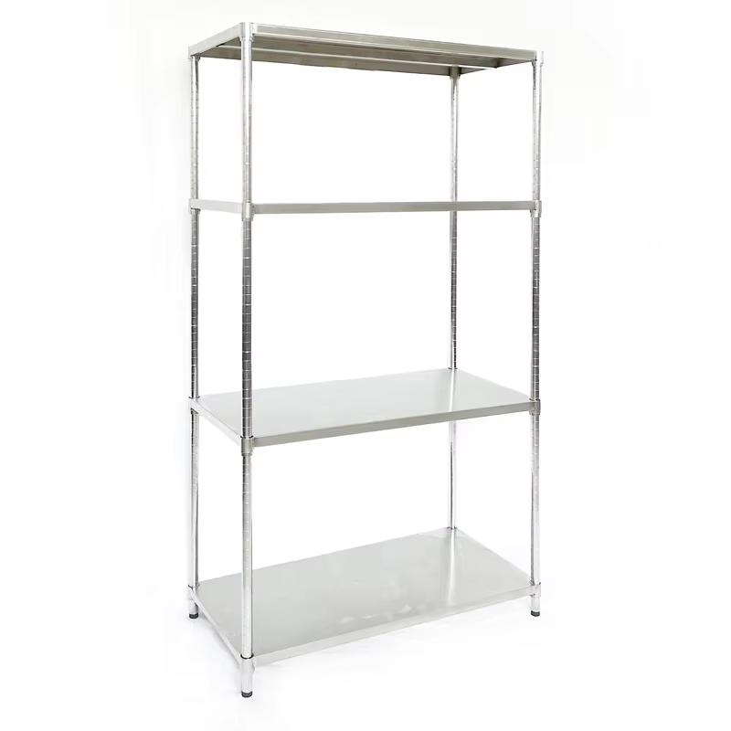 304 Stainless Steel Shelves NSF Certified Laboratory Storage for Automotive Parts Workshop Dedicated Warehousing System