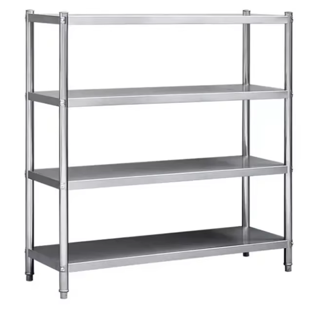 Adjustable Stainless Steel Heavy-duty Storage Rack 800 Pound Load-bearing Warehouse Storage System Dedicated