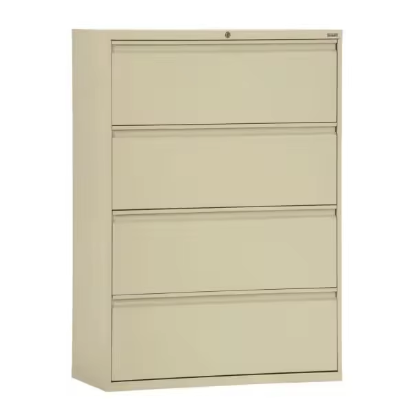 2025 Hot Selling Four Layer Heavy-duty Steel Metal Filing Cabinet with Lock Office Document Storage System