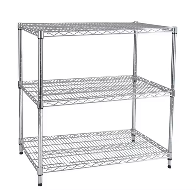 Three Layer Stainless Steel Microwave Oven Storage Rack Oven Baking and Storage Rack with Metal Mesh