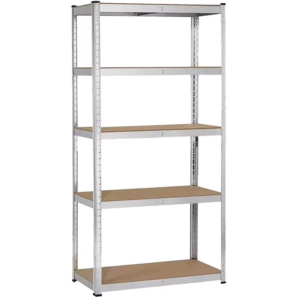 Heavy-Duty 5-Tier Garage Shelving Rack with Boltless Assembly for Easy Setup and Maximum Storage Capacity