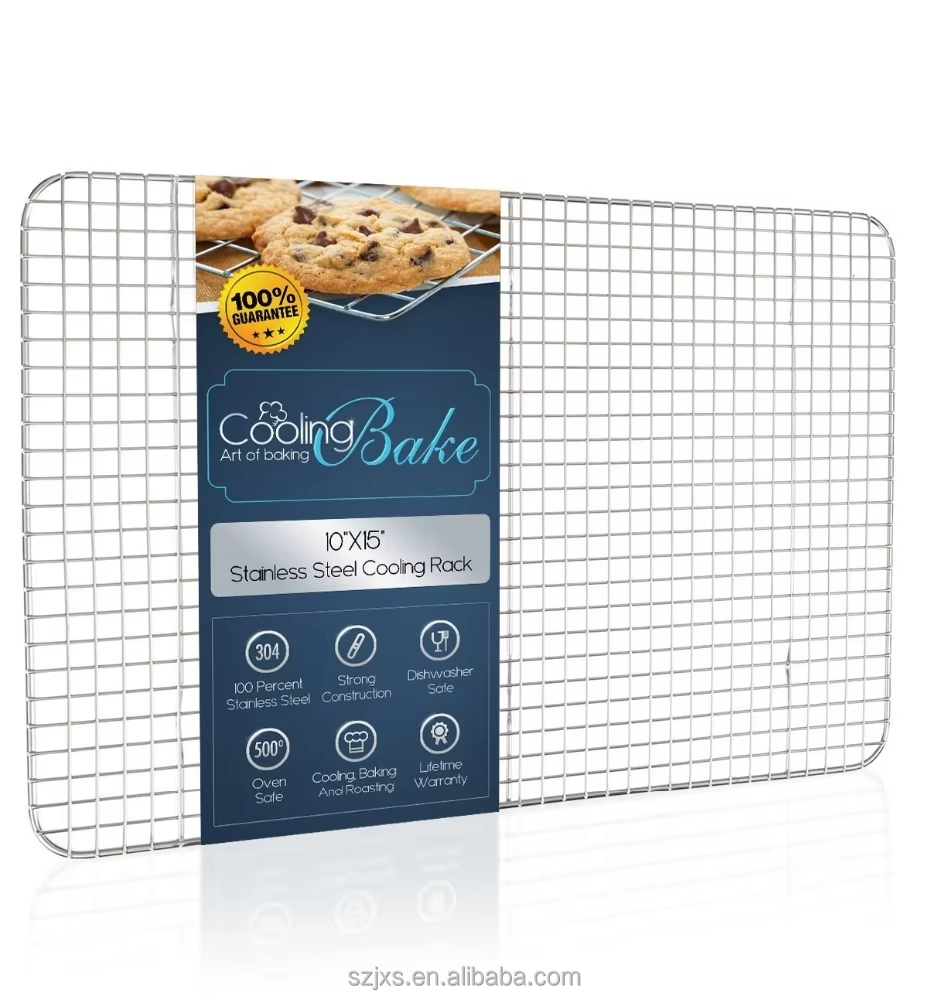 Industrial-Grade 304 Stainless Steel Cooling Rack | FDA Approved & Thickened Legs for Heavy Loads