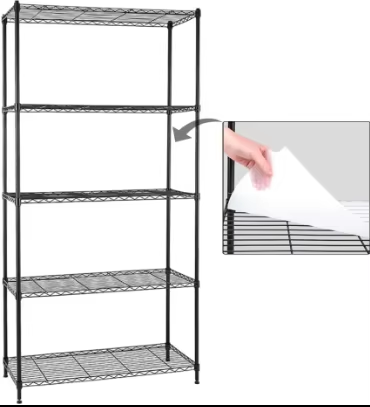 Adjustable Stainless Steel Wire Shelving Unit for Pantry Closet and Garage Space-Saving and Sturdy Design