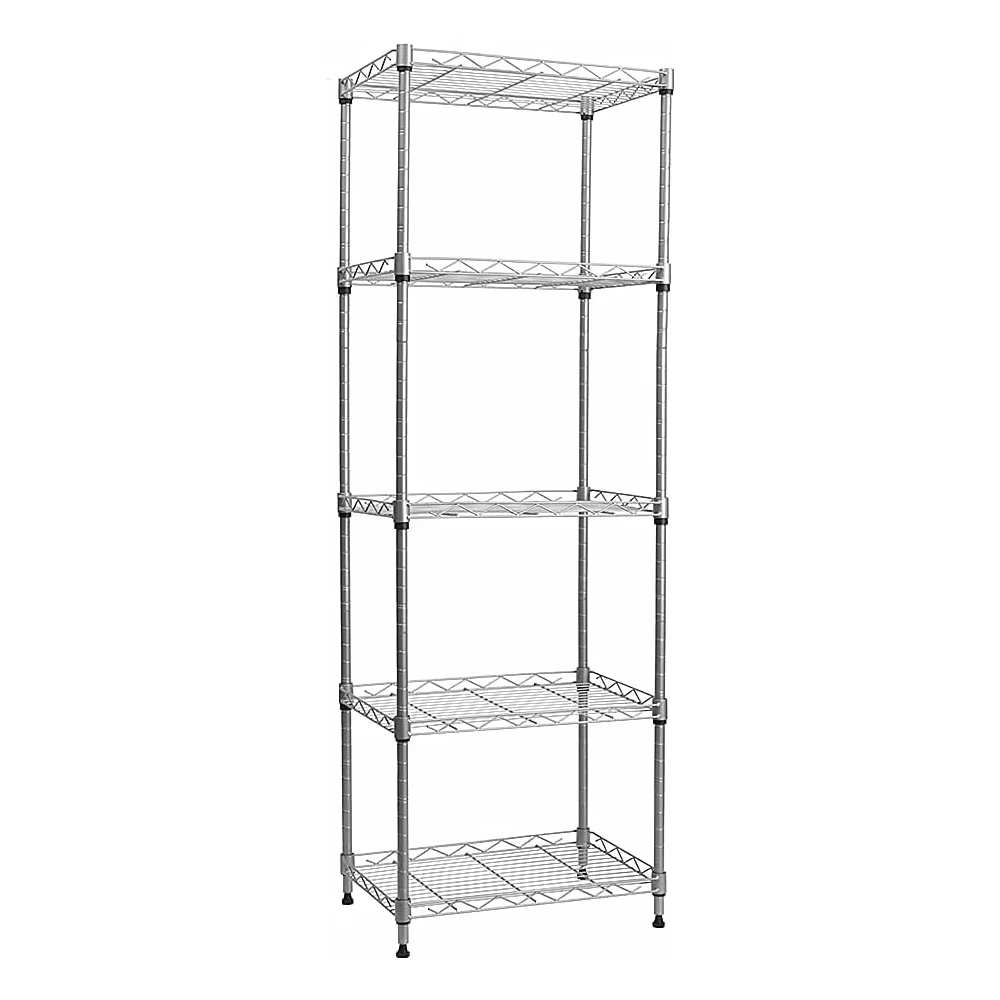 Stainless Steel Metal Storage Wire Mesh Shelf Suitable for Households - Large Capacity Display and Item Storage