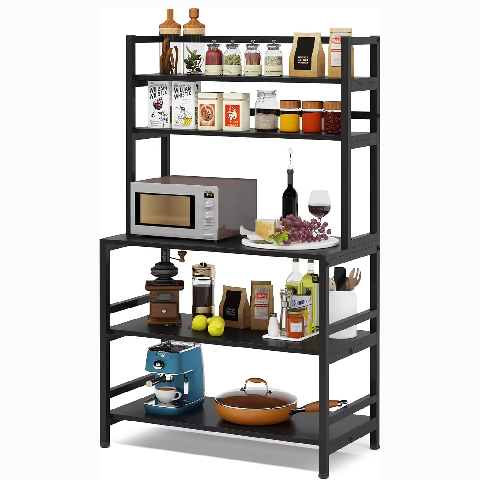 Restaurant Grade Chrome Wire Kitchen Shelf with Splash Guard Heavy Duty Shelving for Bakery Equipment