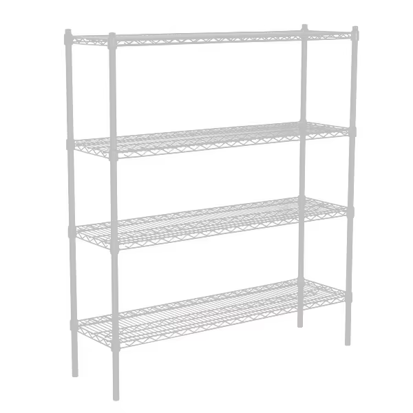 Heavy Duty 4-Tier Stainless Steel Kitchen Storage Rack with Adjustable Shelves & Wheels for Pantry/Laundry Room Organization