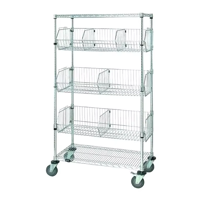 Industrial-grade 8-Tier Epoxy Coated Green Wire Basket Shelf with Reinforced Frame for Retail Warehouse Organization