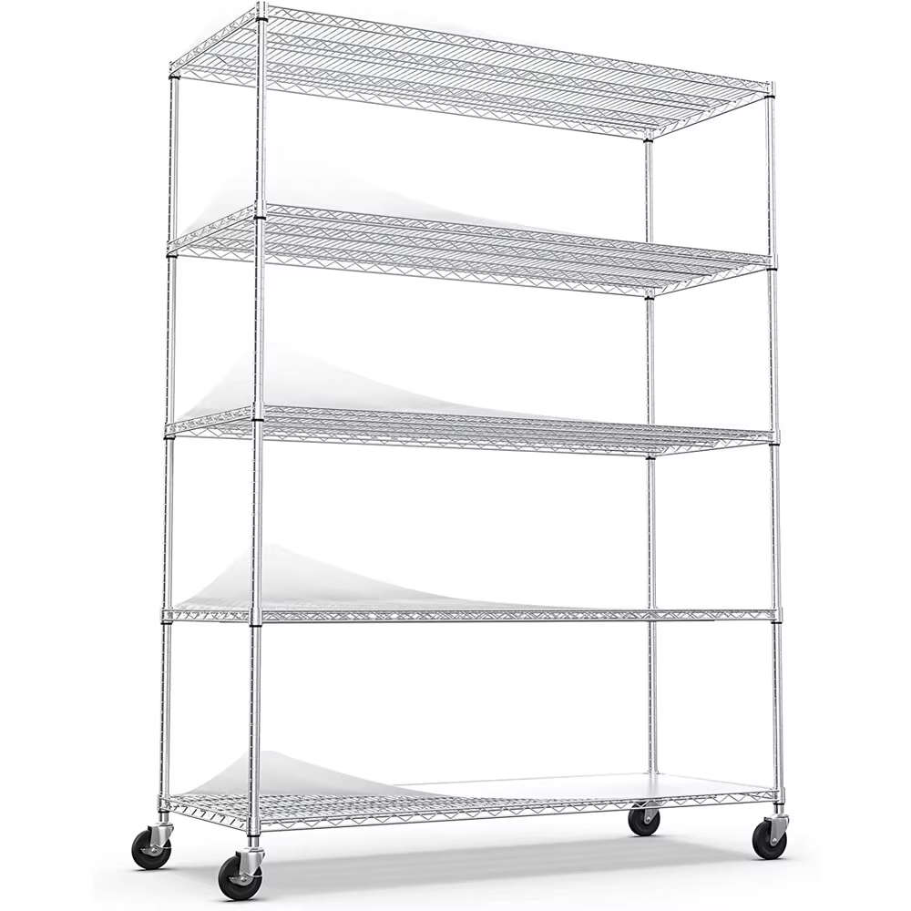 Industrial Mobile Wire Shelving Unit 54