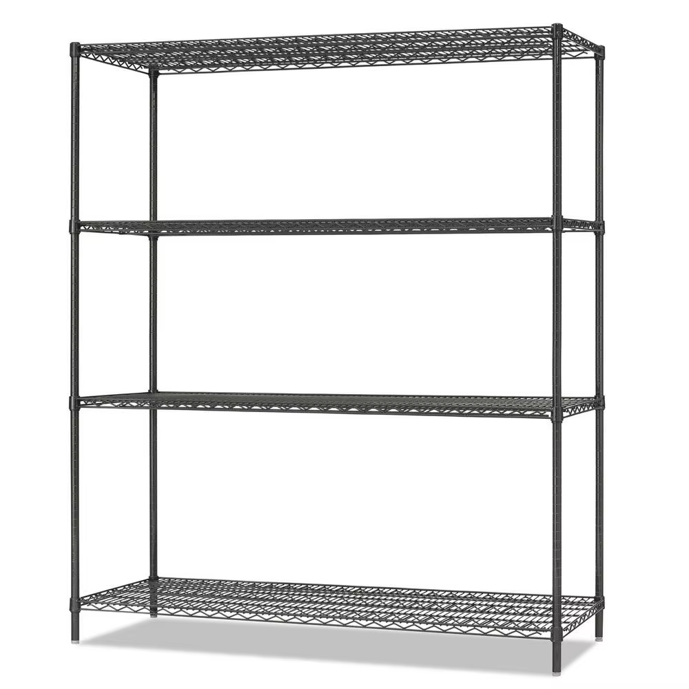 Heavy Duty Adjustable Flat Foot Metal Wire Rack Unitsuitable for Retail Stores/supermarkets Easy to Assemble