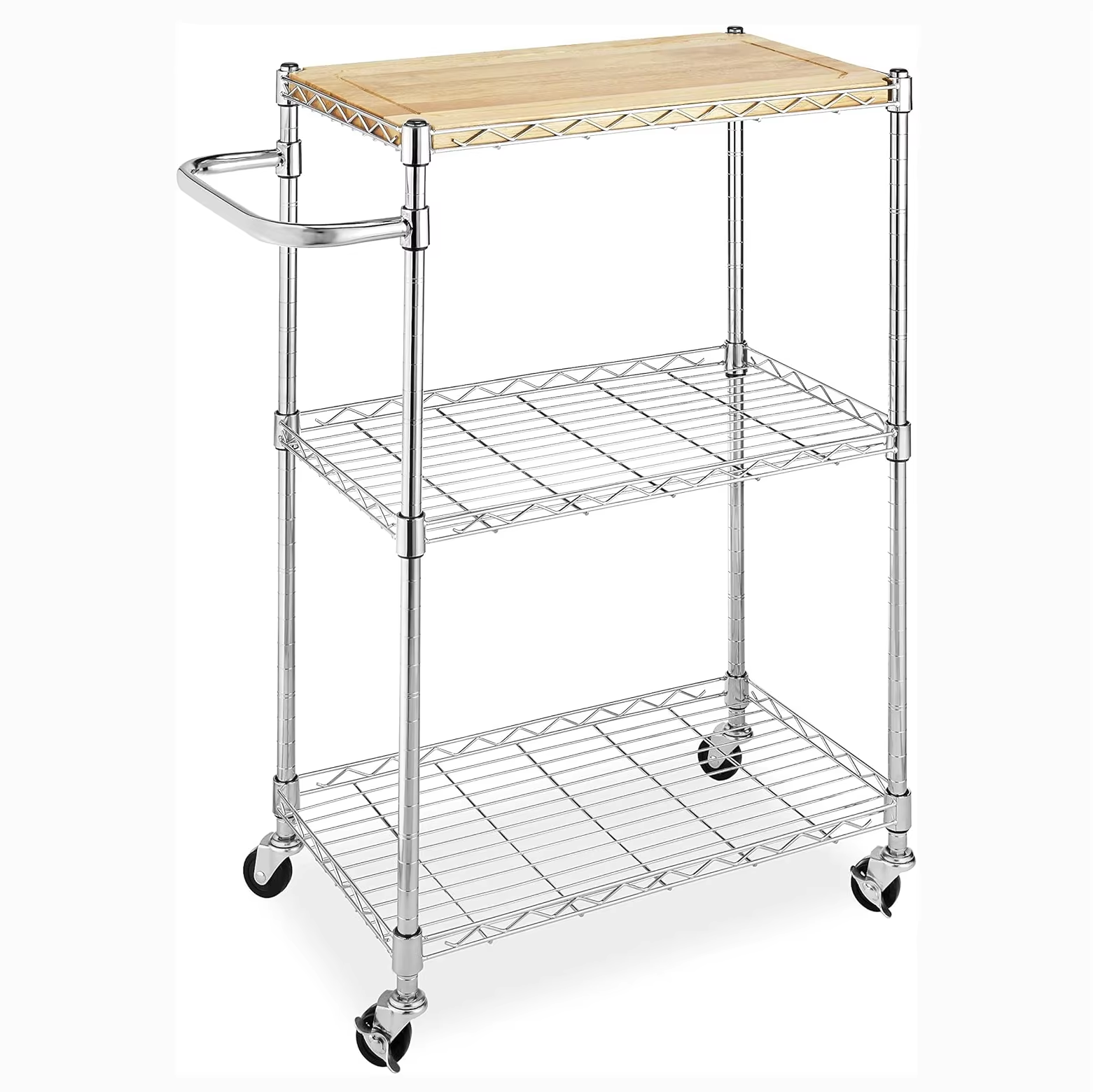 Wholesale Heavy-duty Industrial Roller Carts with Wire Shelving & Wheels Kitchen Organizers and Storage Organizers & Shelves
