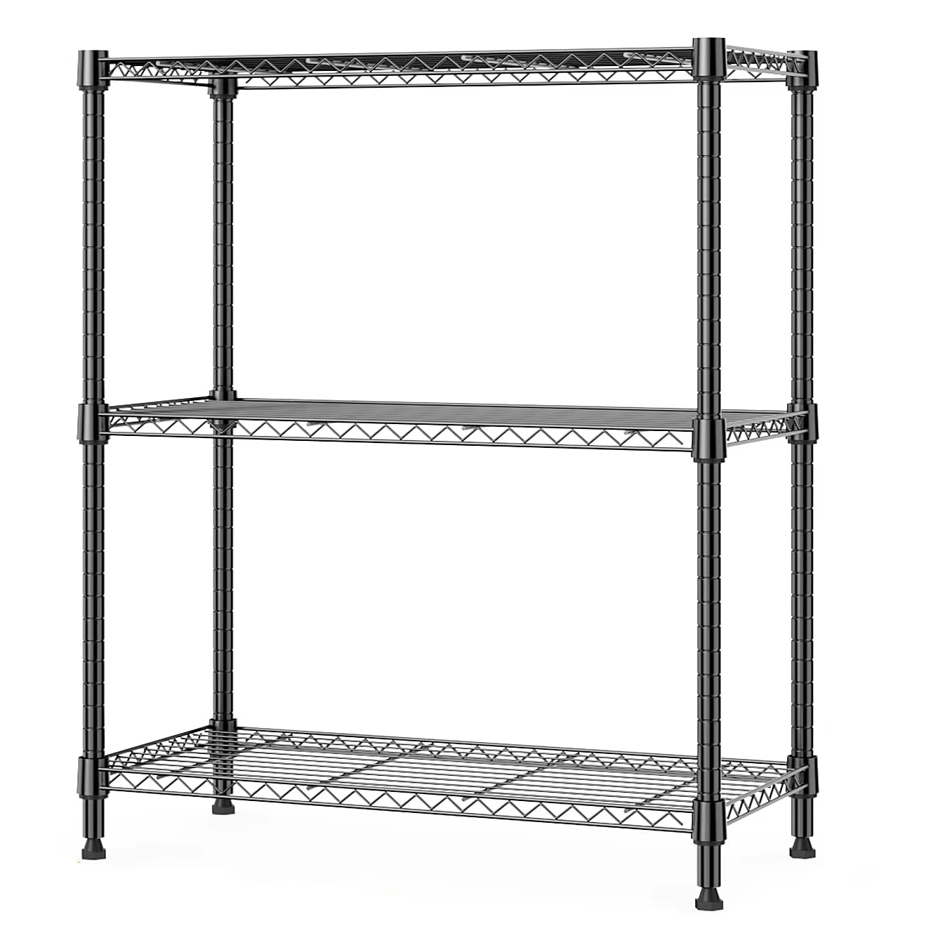 Wire Mesh Storage Rack - Heavy-duty Adjustable Height Suitable for Warehouses Offices Garages Stainless Steel Kitchen Rack