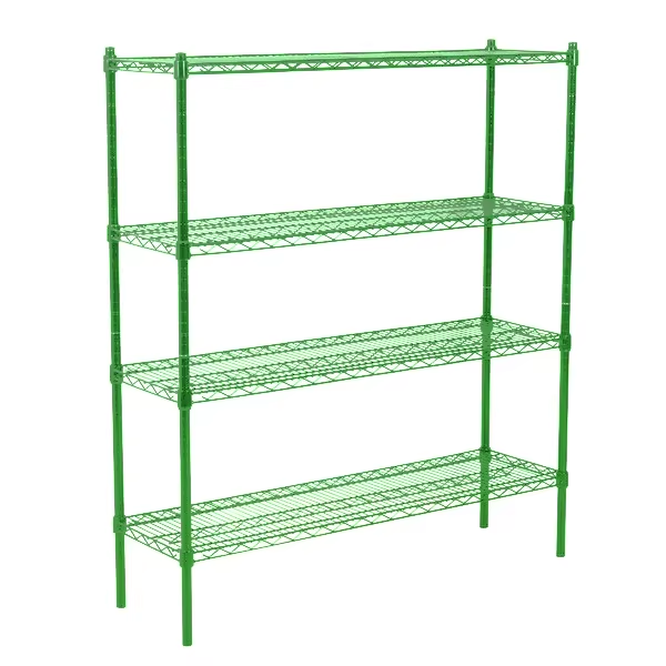 Commercial Heavy Duty Stainless Steel Adjustable Shelving Unit 4-Tier Rust-Resistant Multi-Purpose Storage Rack for Warehouse
