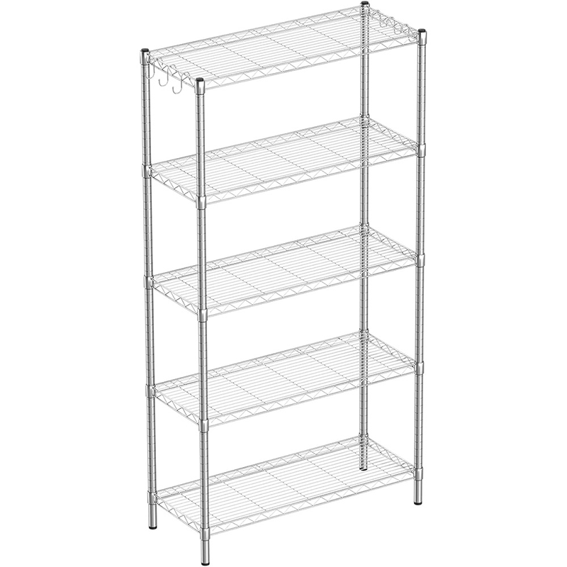 Commercial Grade 36x14x35insh Metal Mesh Shower Organizer, Waterproof Adjustable Shelving System for Bathroom