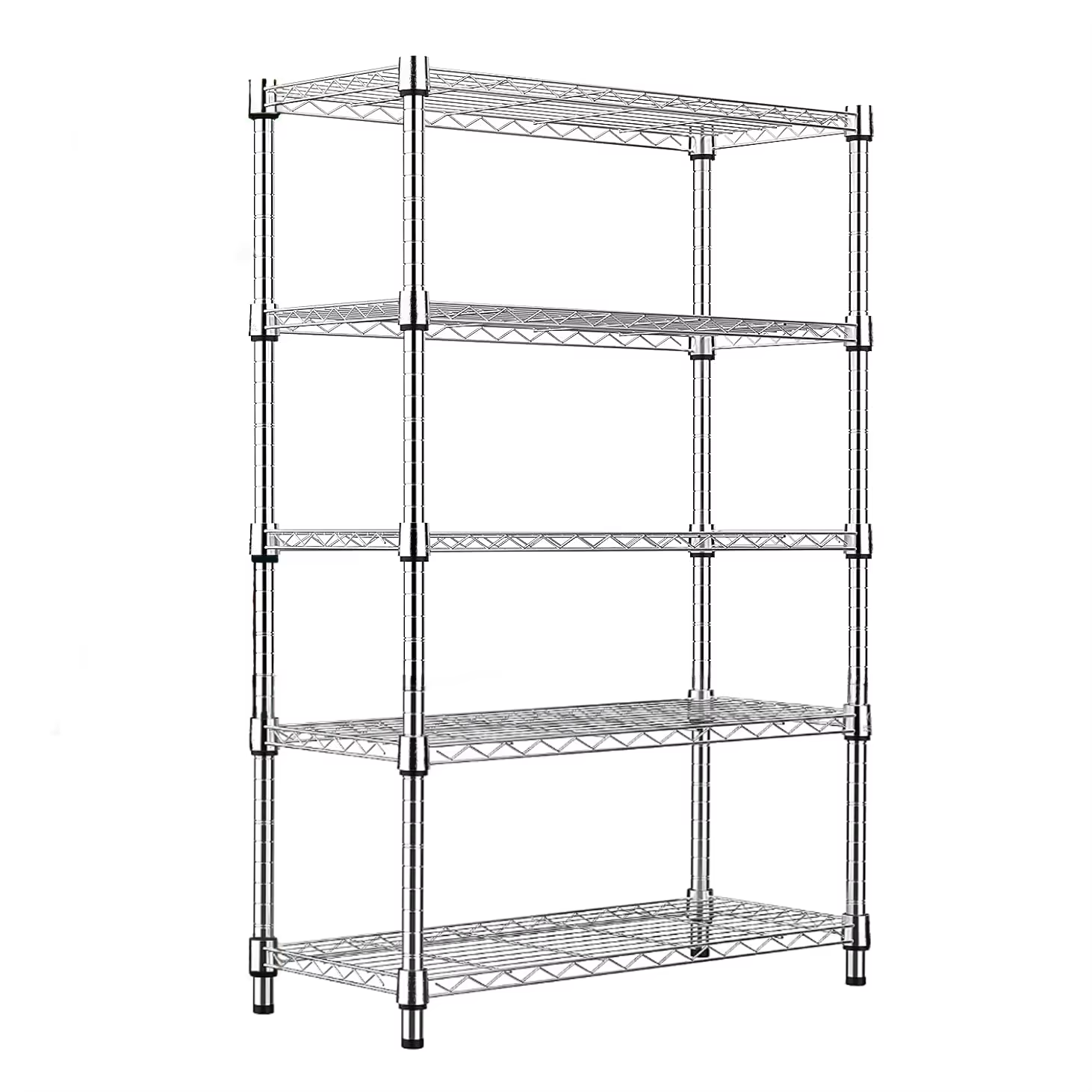 Multi-purpose 4-Level Adjustable Shelf 36x14x48inch - Kitchen Organizer Storage Rack for Bathroom Pantry Cabinet Organization