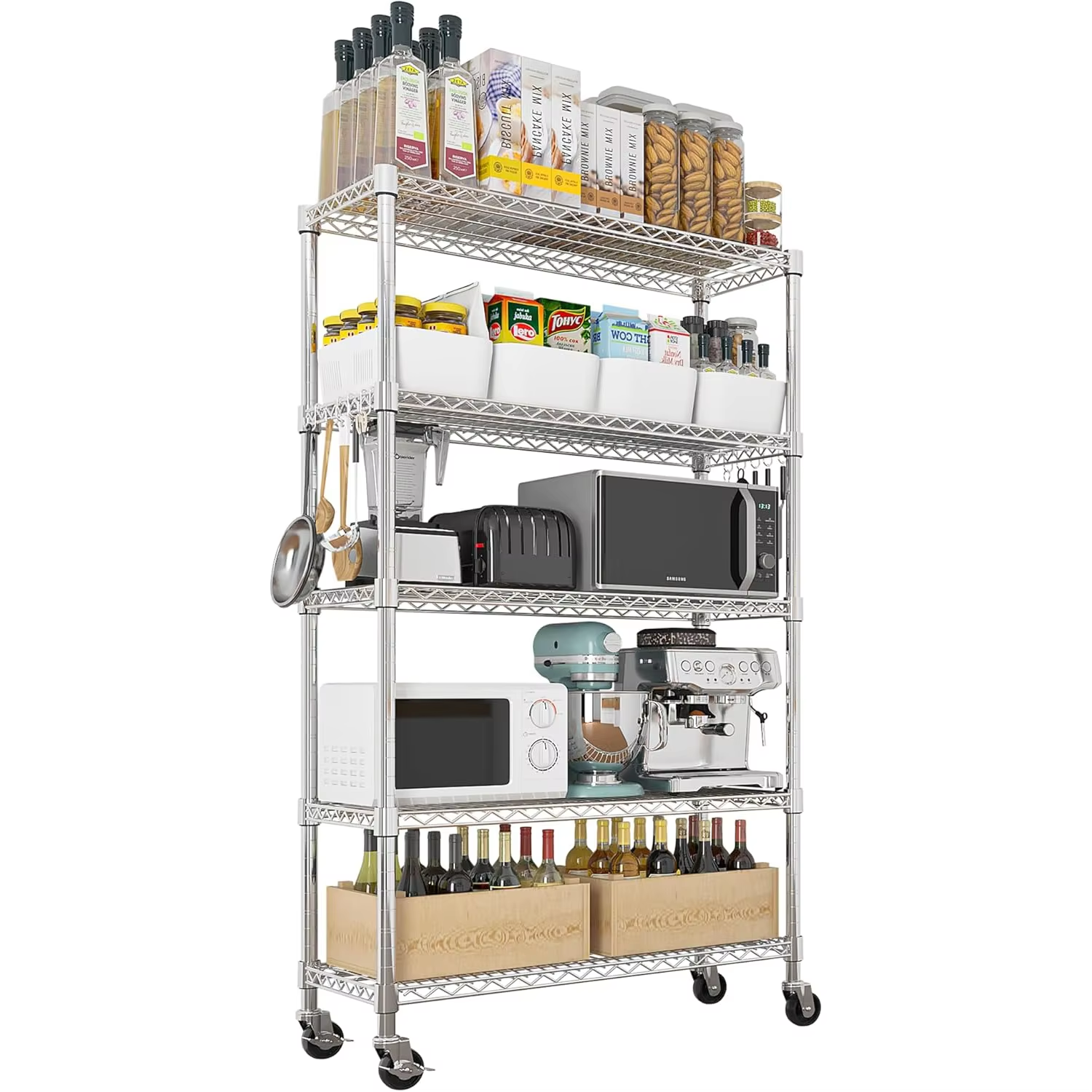 5-Tier Heavy Duty Storage Rack 36