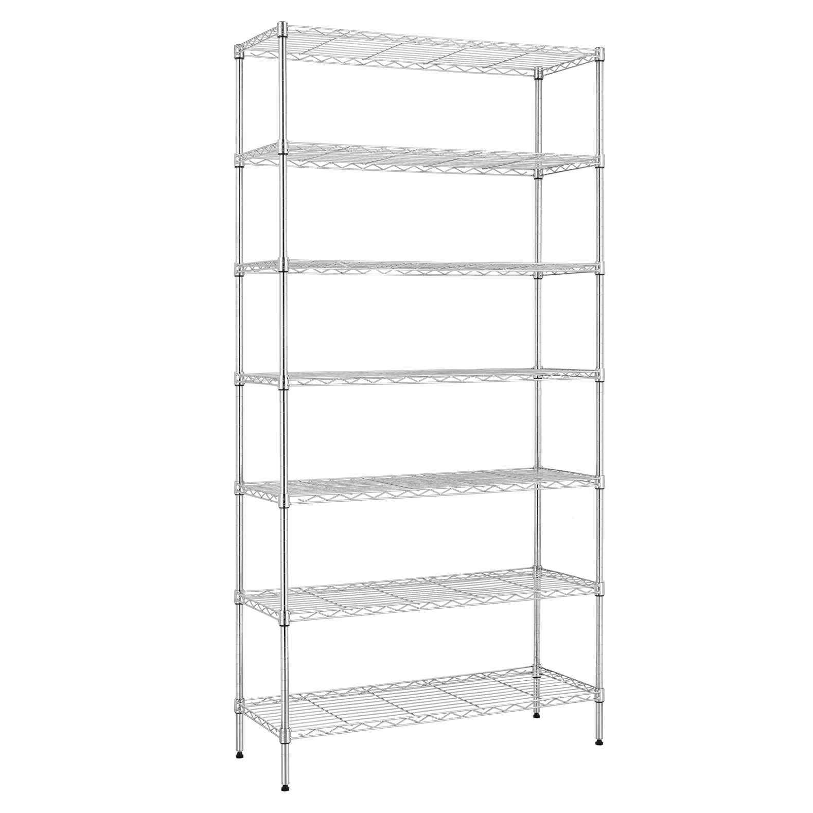 Stainless Steel Heavy-duty Storage Rack 7Tier Freestanding Shelf Organizer for Bathroom Living Room Kitchen Organizers Wire Rack
